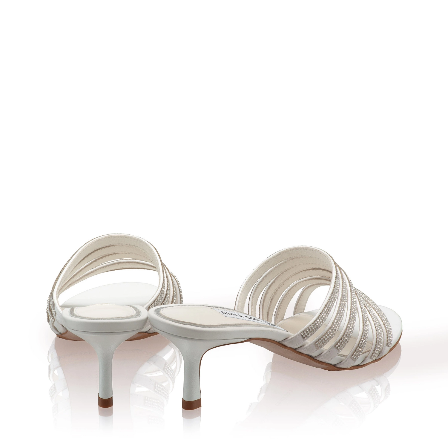 Picture of Women Leather Mules 8341 Vitello White