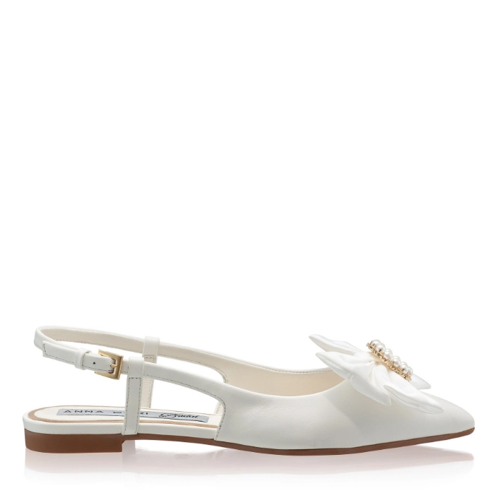 Picture of Women's Ballerinas 8343 Vitello White