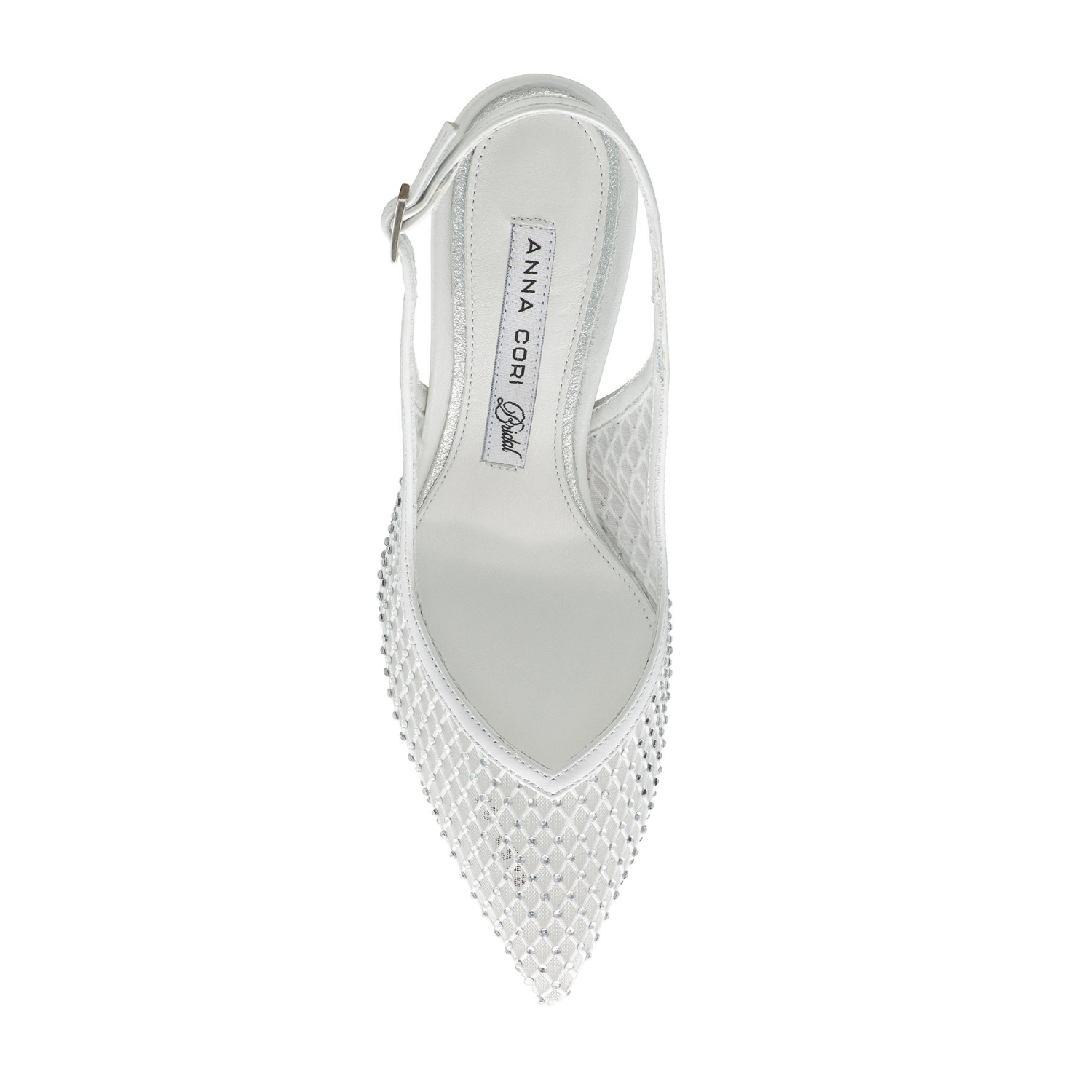 Picture of Mid-heel Slingback Pumps 8450 Vitello+Rete White