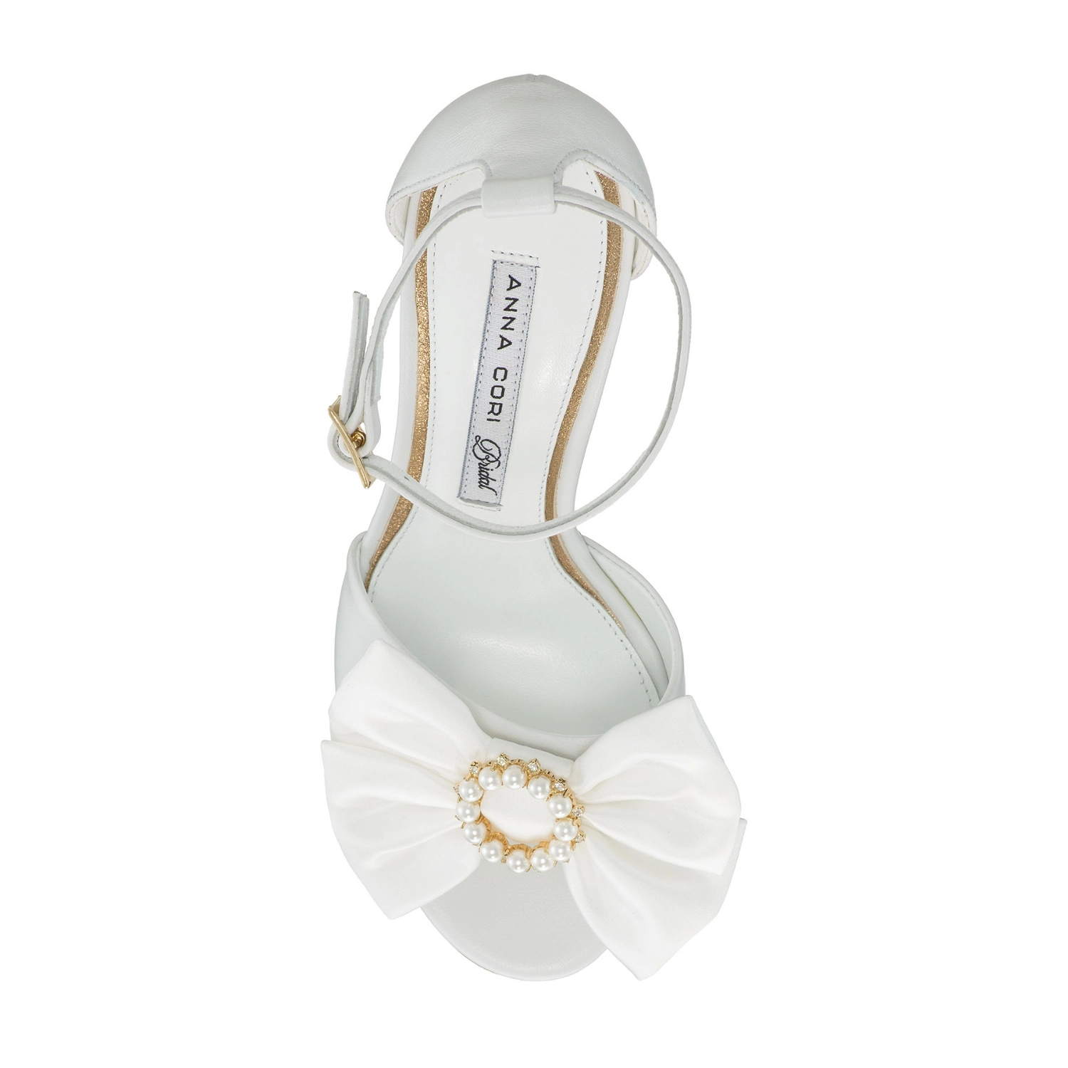 Picture of Bridal Leather Sandals 8441 Vitello White