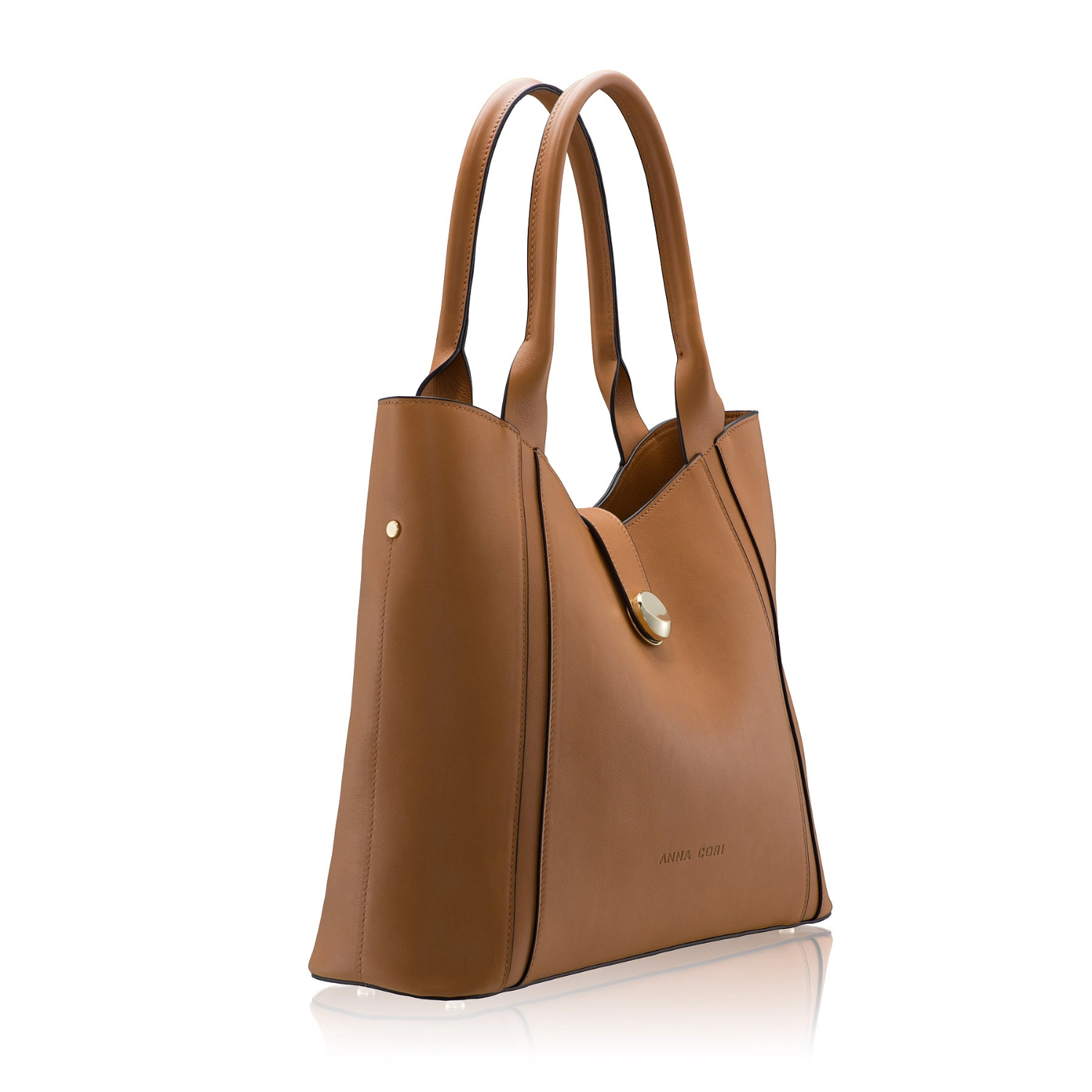 Imagine Geanta dama de umar GOLDA 02 VITELLO CAMEL