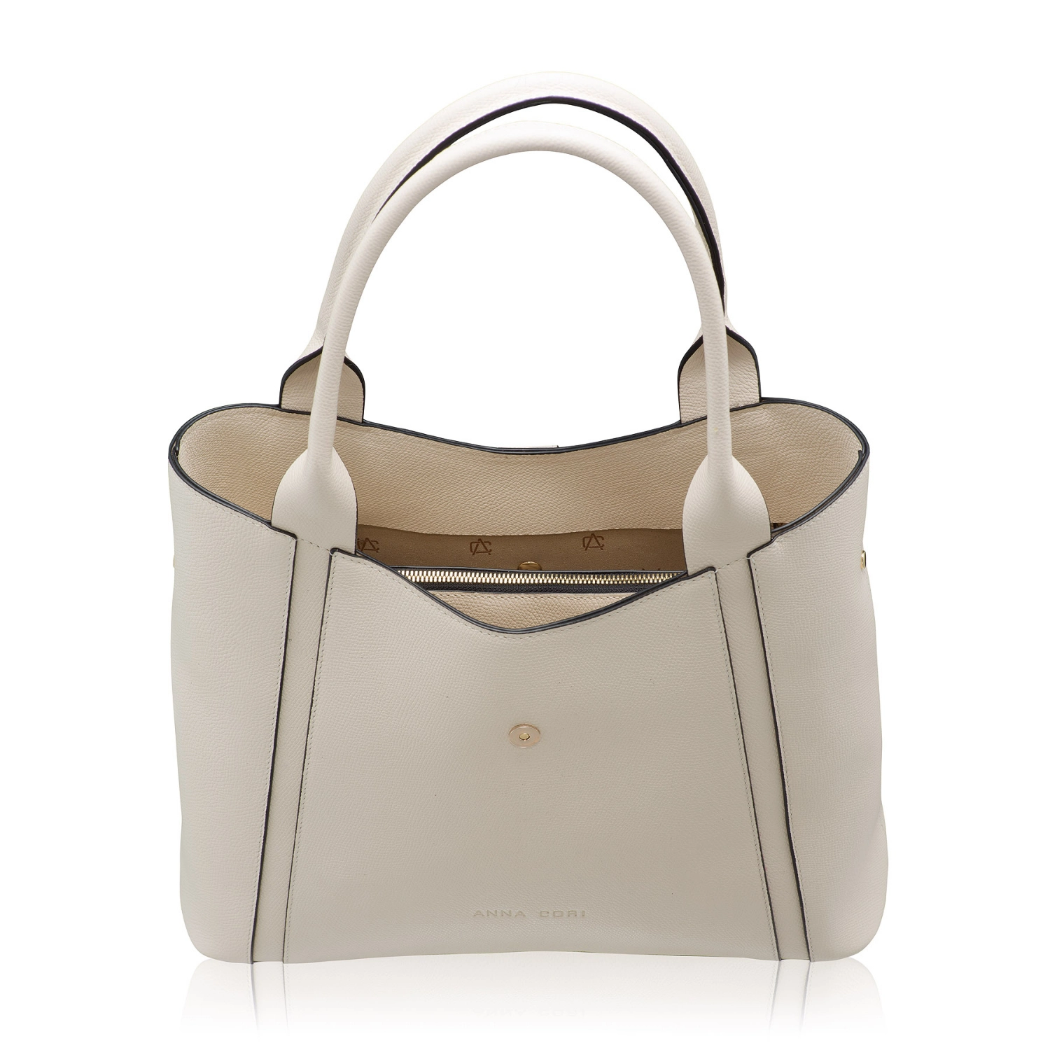 Imagine Geanta dama de umar GOLDA 02 VITELLO STAMP PANNA