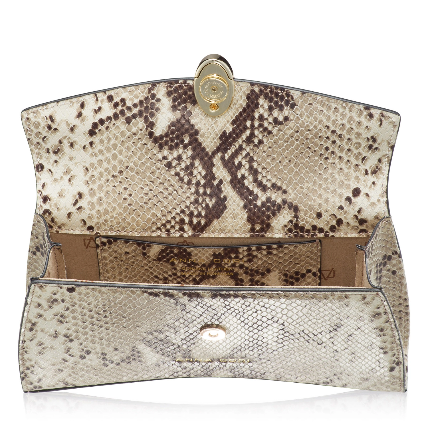 Imagine Geanta dama de umar LIORA 03 PITONE PANNA