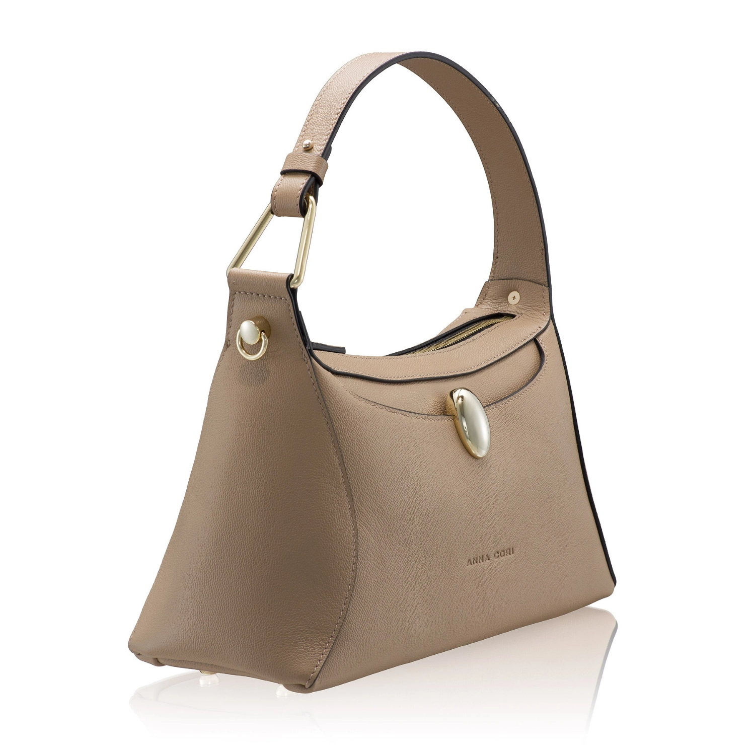 Picture of Women Leather Handbag LIORA 01 VITELLO STAMP BEIGE