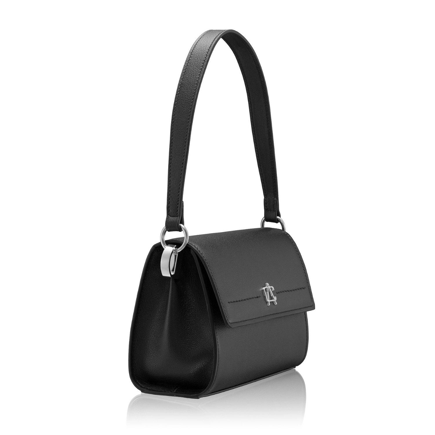 Imagine Geanta dama de umar IRISA 01 VITELLO STAMP NEGRU