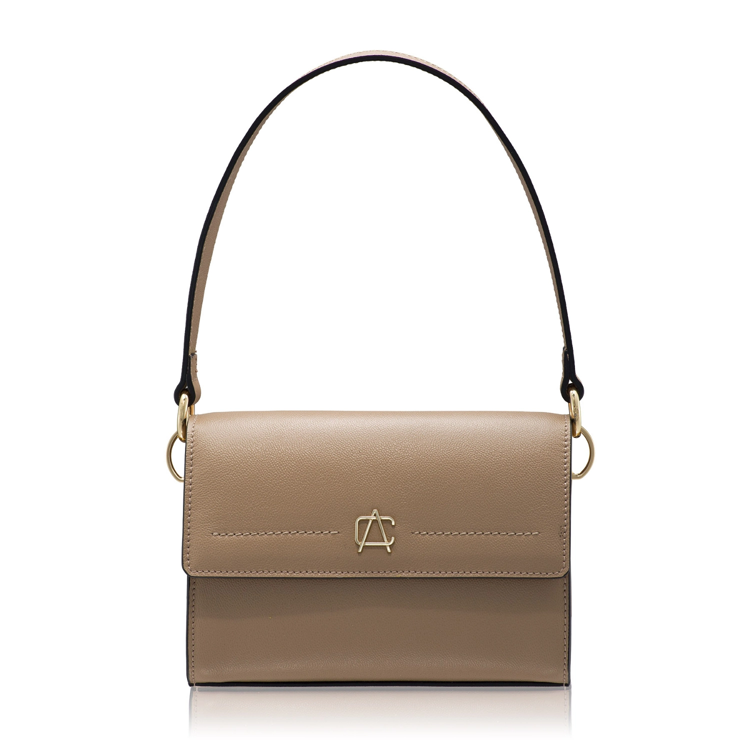 Imagine Geanta dama de umar IRISA 01 VITELLO STAMP BEJ