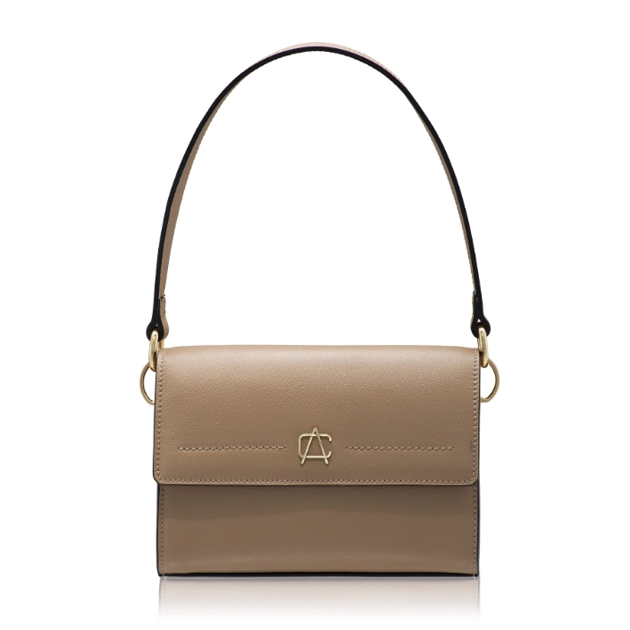 Imagine Geanta dama de umar IRISA 01 VITELLO STAMP BEJ