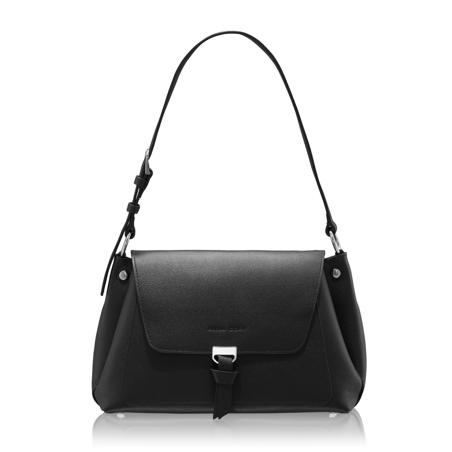 Imagine Geanta dama de umar HELGA 01 VITELLO STAMP NEGRU