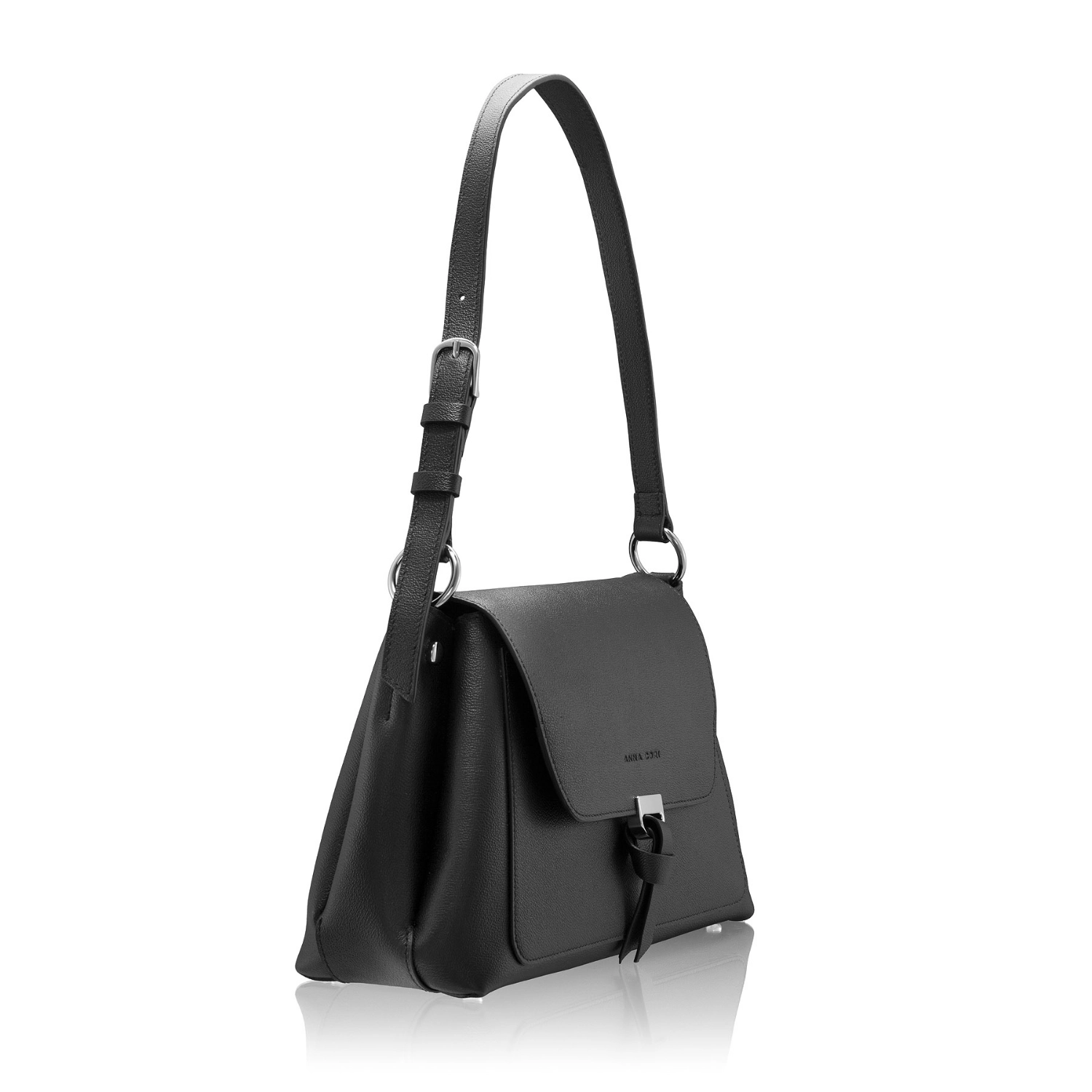 Imagine Geanta dama de umar HELGA 01 VITELLO STAMP NEGRU