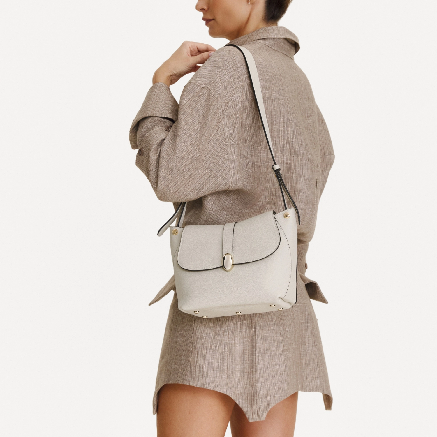 Imagine Geanta dama de umar LIORA 02 BOTTALATO PANNA