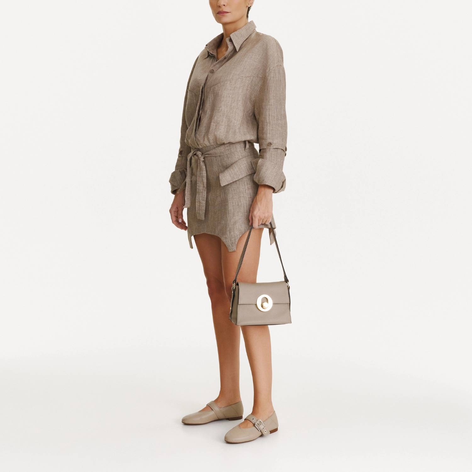 Imagine Geanta dama de umar BRIA 01 BOTTALATO TAUPE