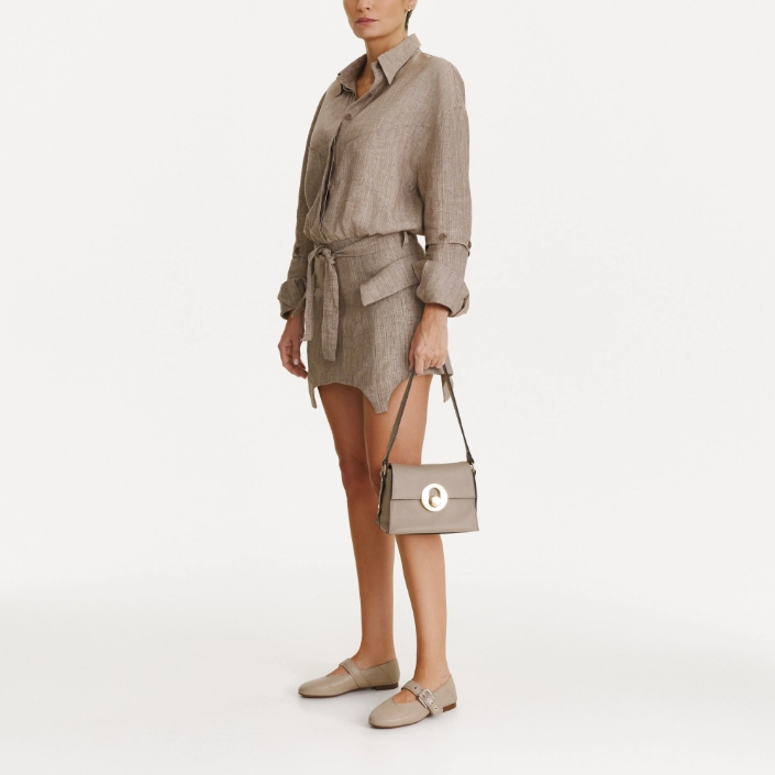 Geanta dama de umar BRIA 01 BOTTALATO TAUPE