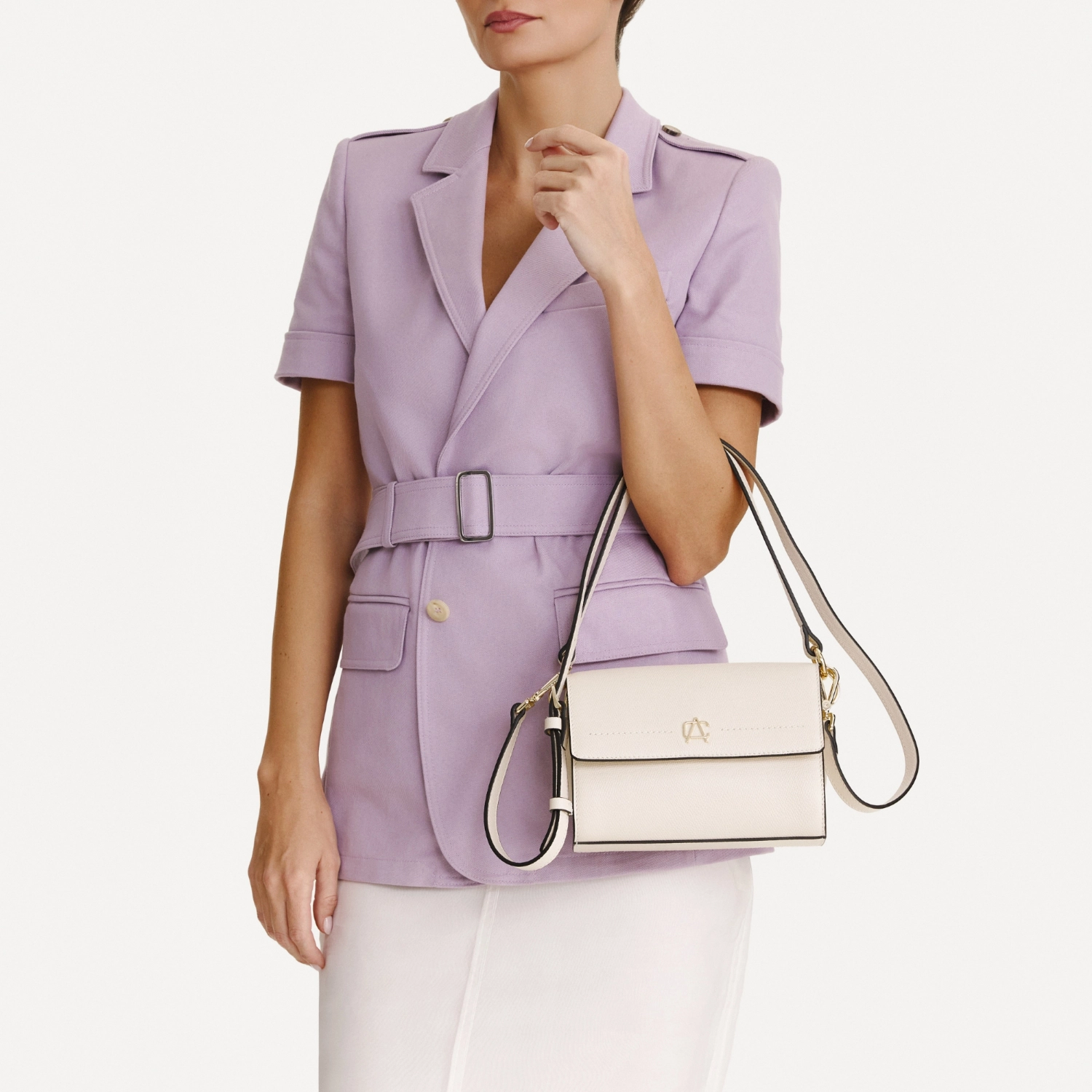 Imagine Geanta dama de umar IRISA 01 VITELLO STAMP PANNA