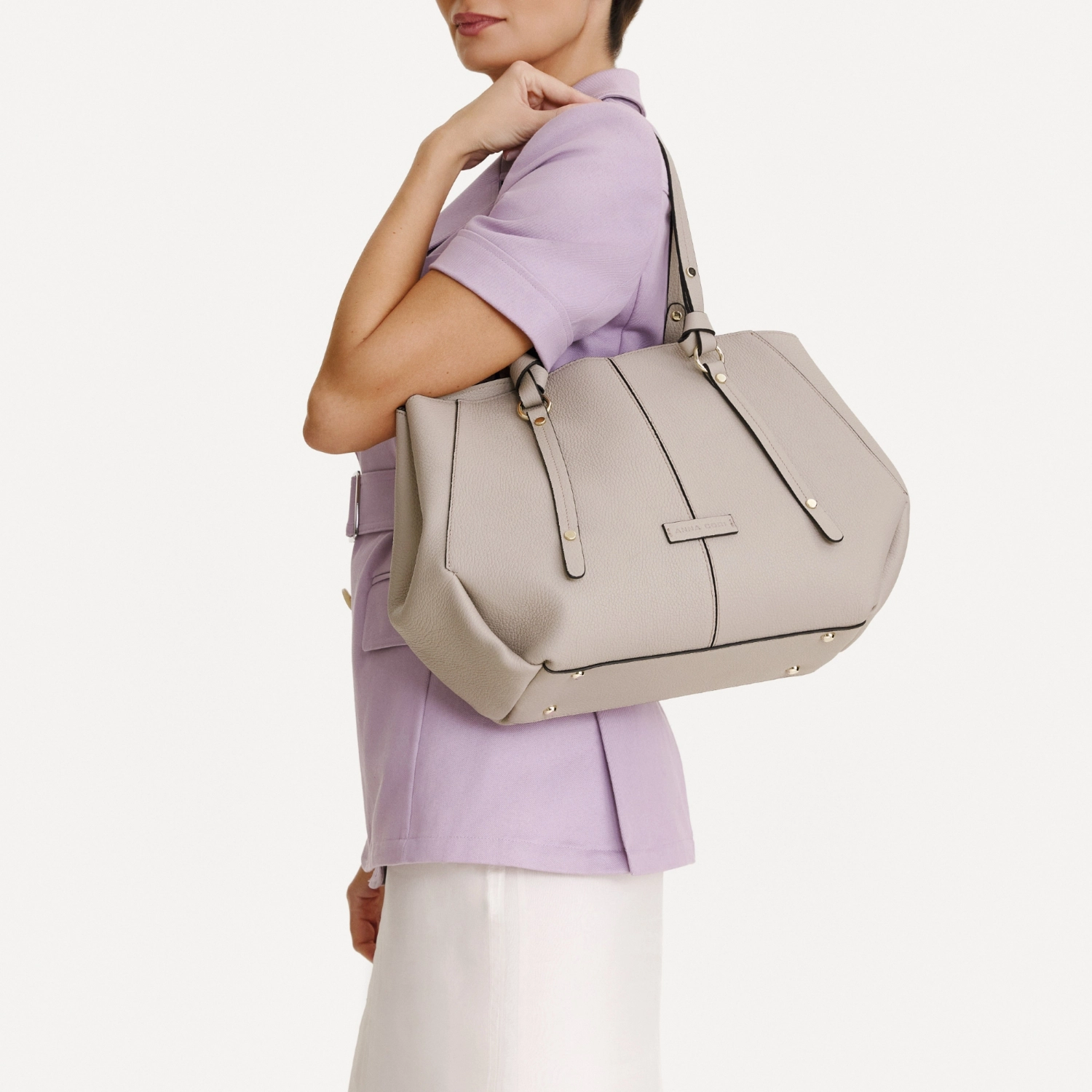 Imagine Geanta dama de Mana DIORA 01 BOTTALATO TAUPE