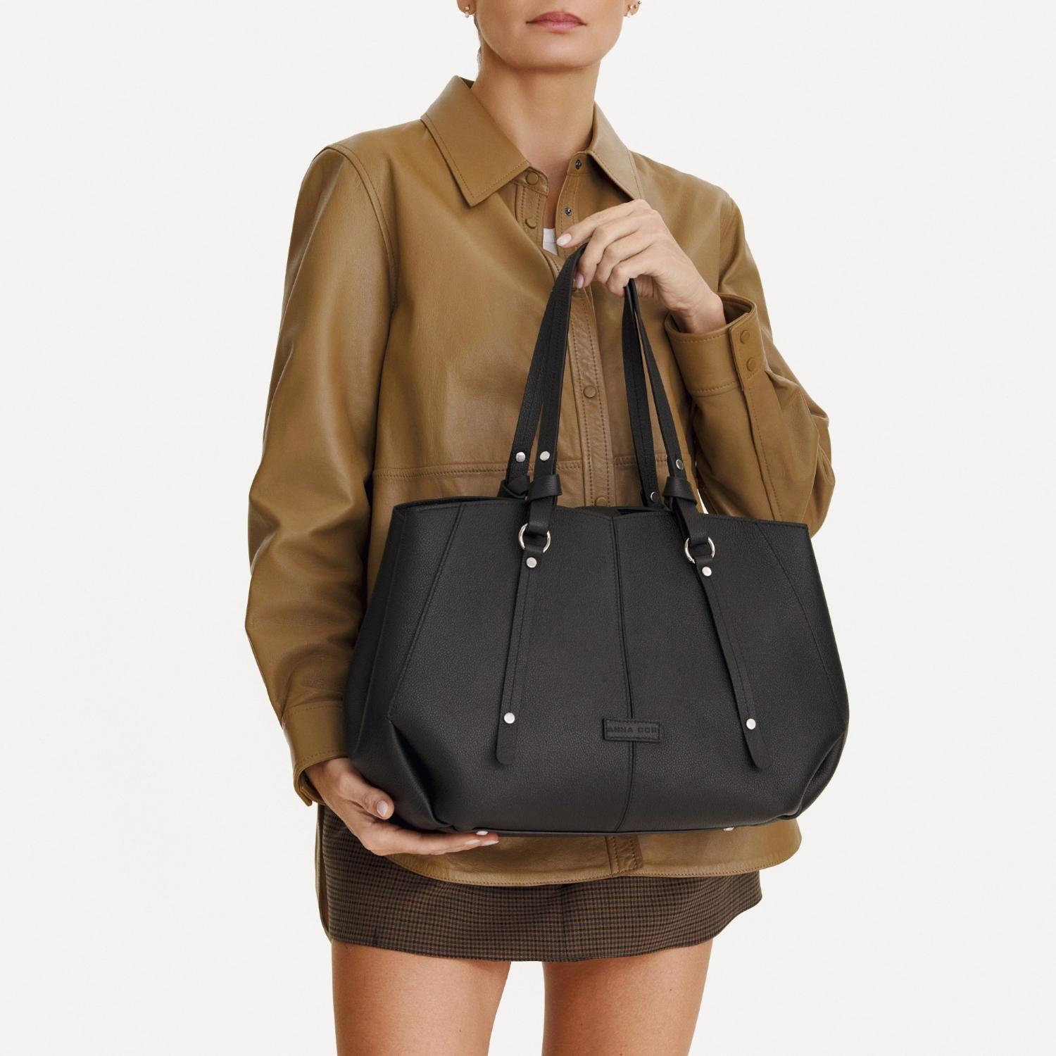 Imagine Geanta dama de Mana DIORA 01 BOTTALATO NEGRU