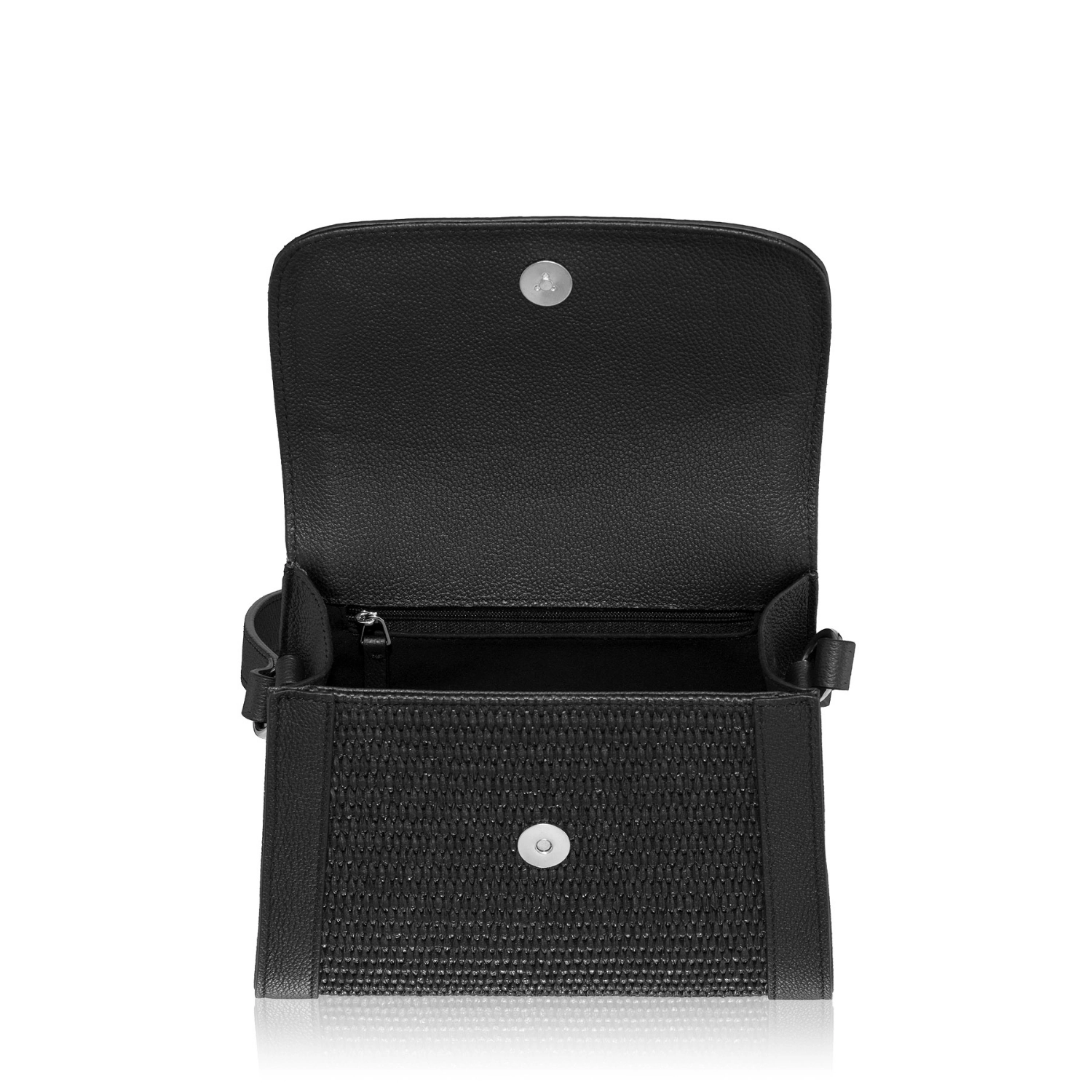 Imagine Geanta dama de umar CORELIA 02 BOTT+RAFIA NEGRU