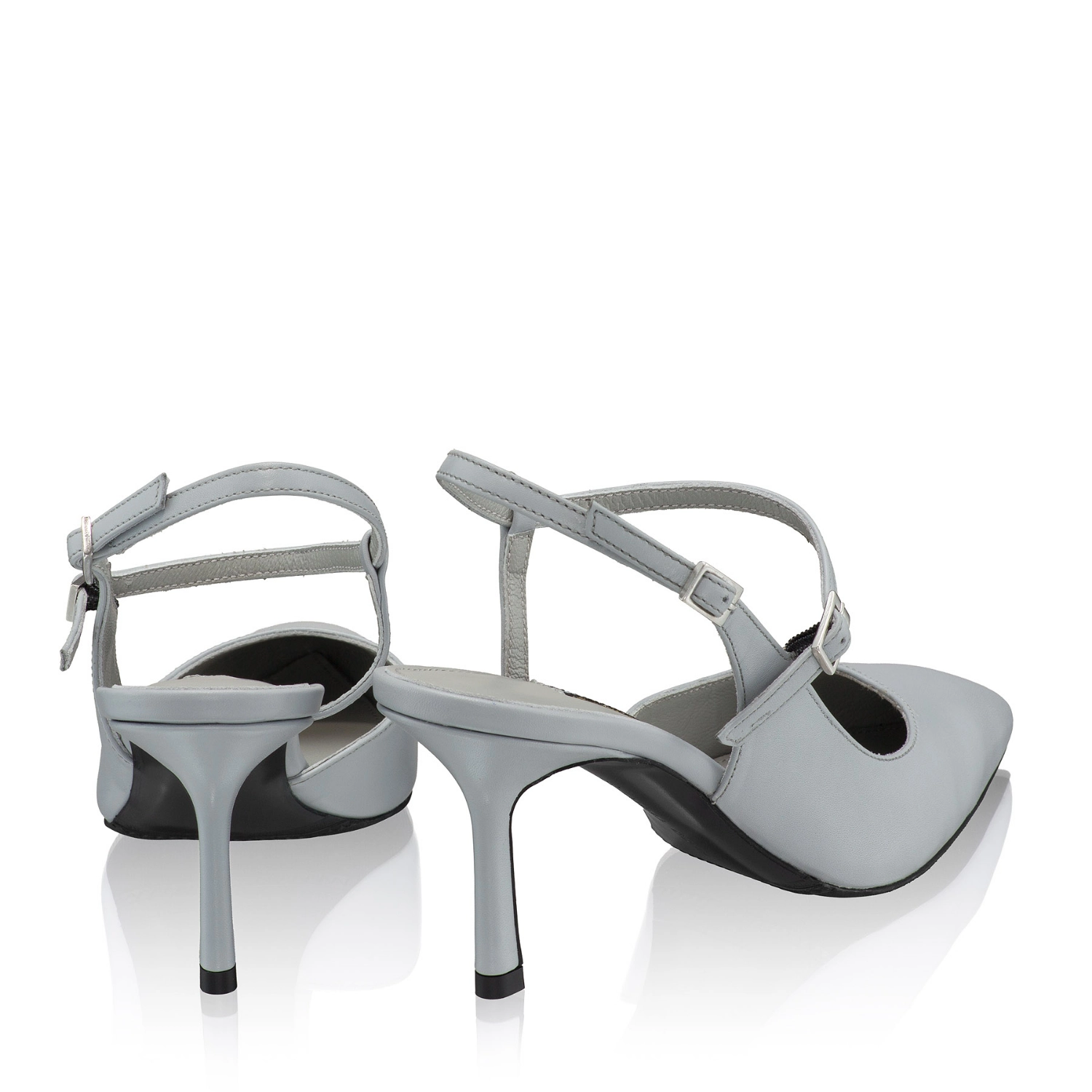 Imagine Pantofi Decupati Dama 8460 Vitello Gri