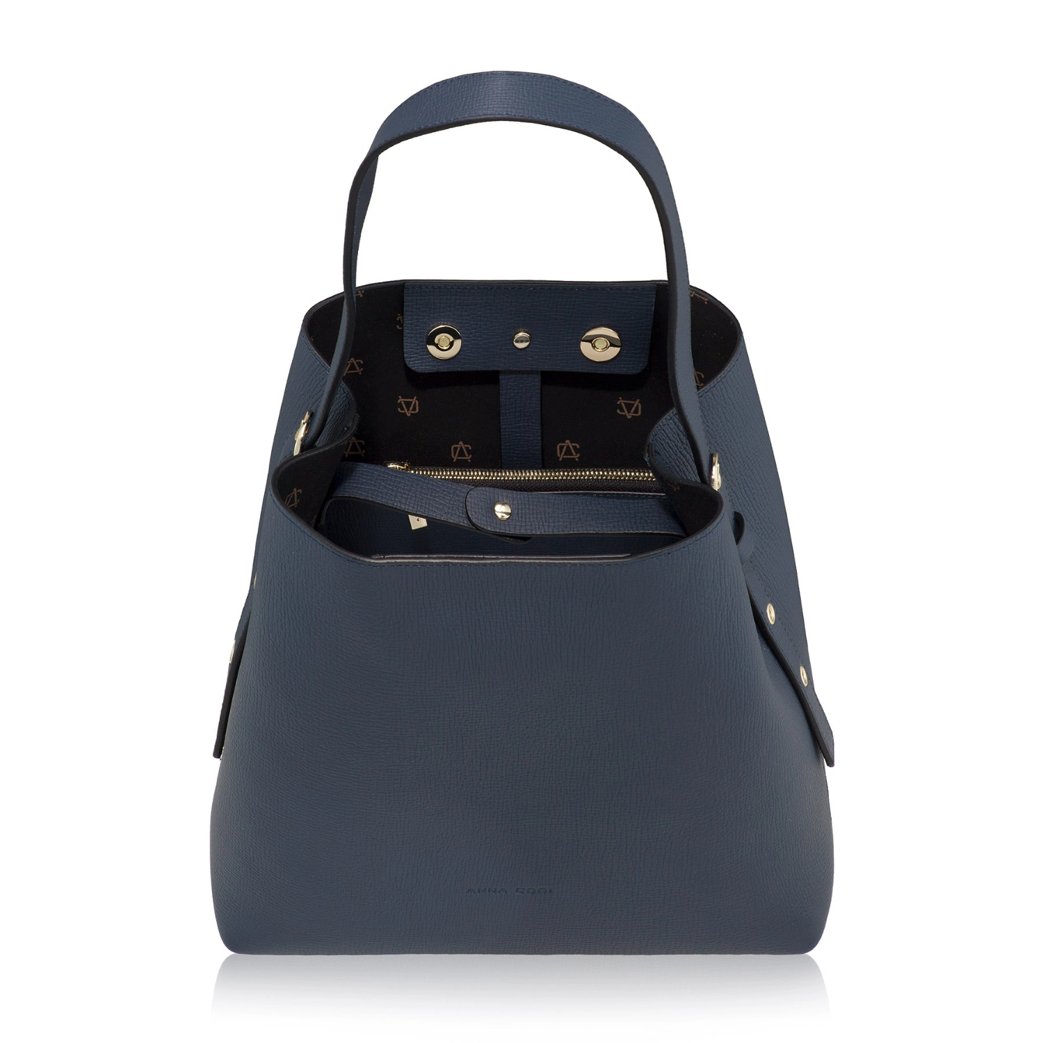 Imagine Geanta Dama de Umar RIANA VITELLO STAMP BLUE