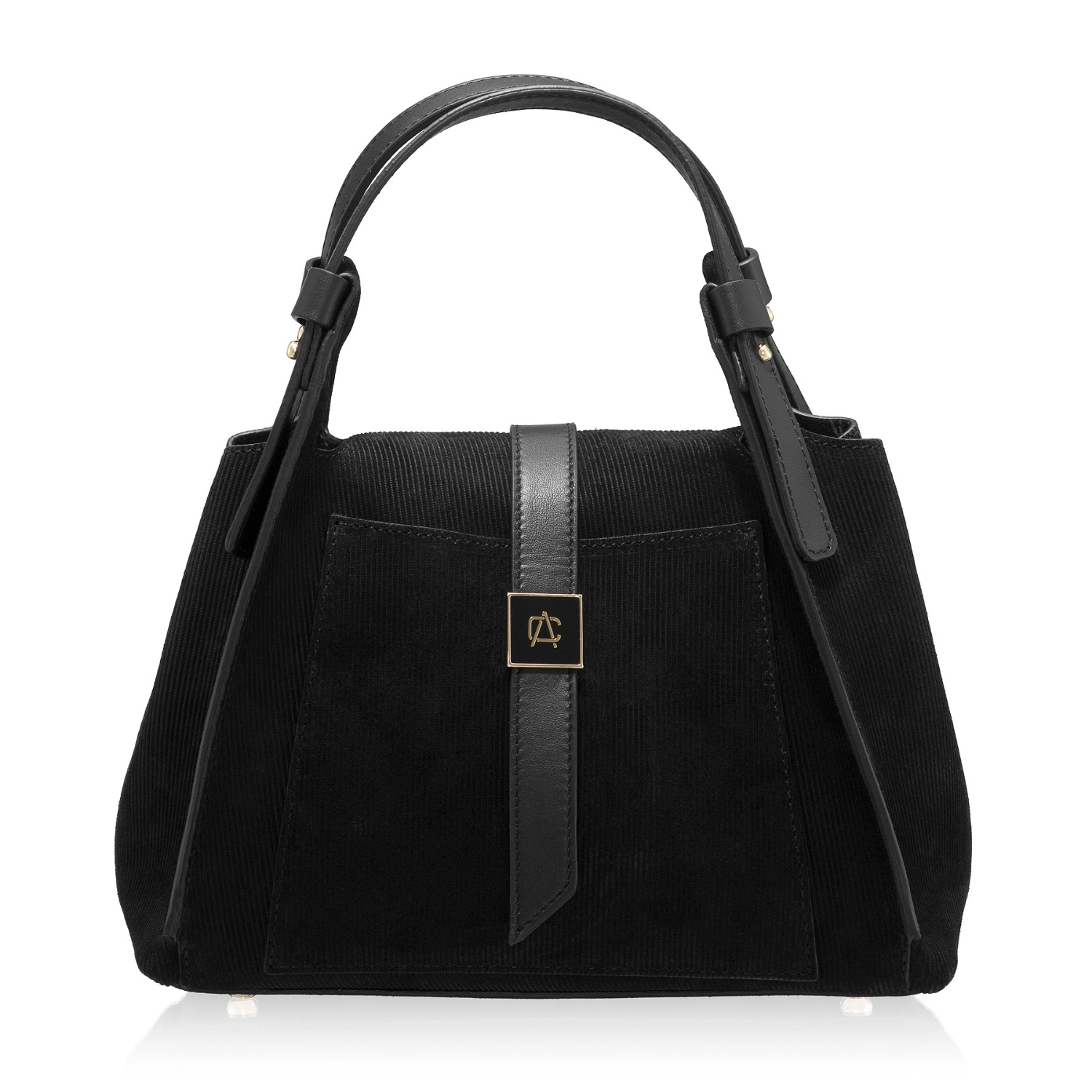 Imagine Geanta dama de Mana BLUMA 01 CRST REIAT+VIT NEGRU