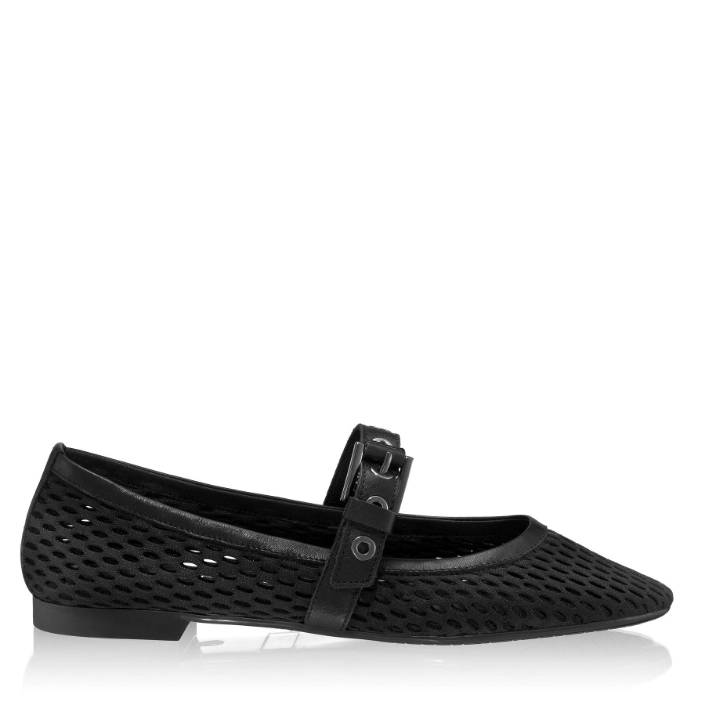 Picture of Women's Ballerinas 8405 Vitello+Rete Black