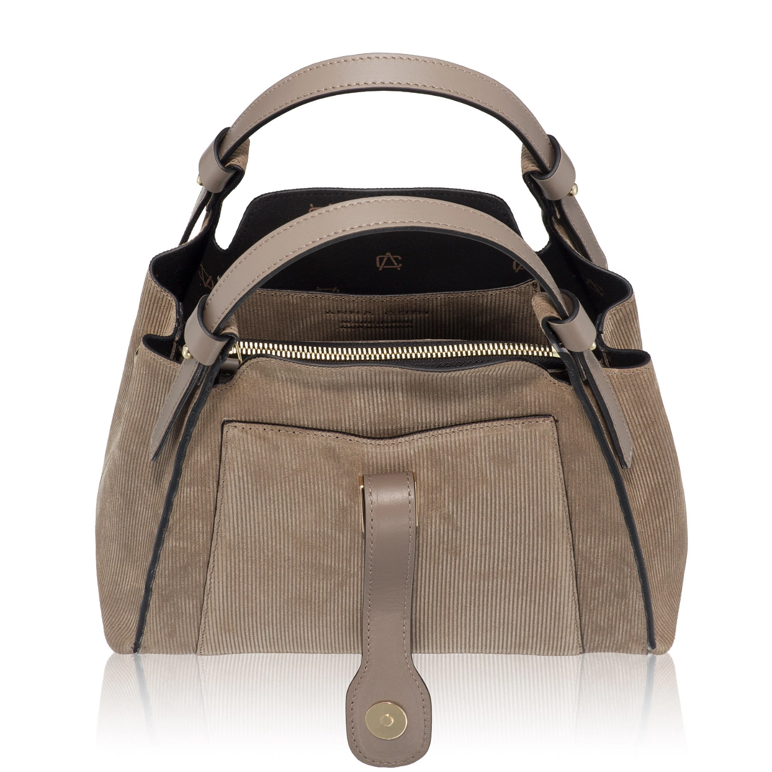 Imagine Geanta dama de Mana BLUMA 01 CRST REIAT+VIT TAUPE