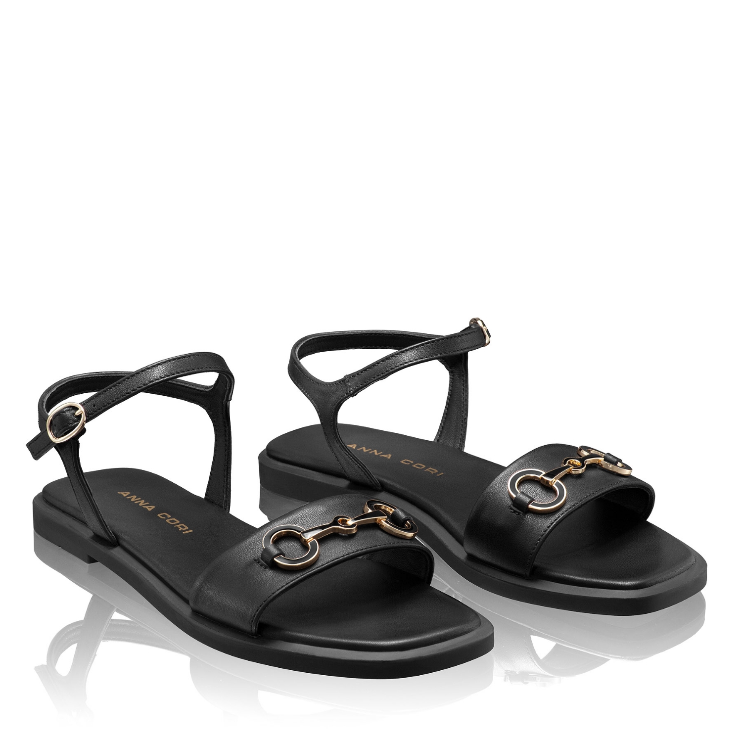 Imagine Sandale Dama 8454 Vitello Negru