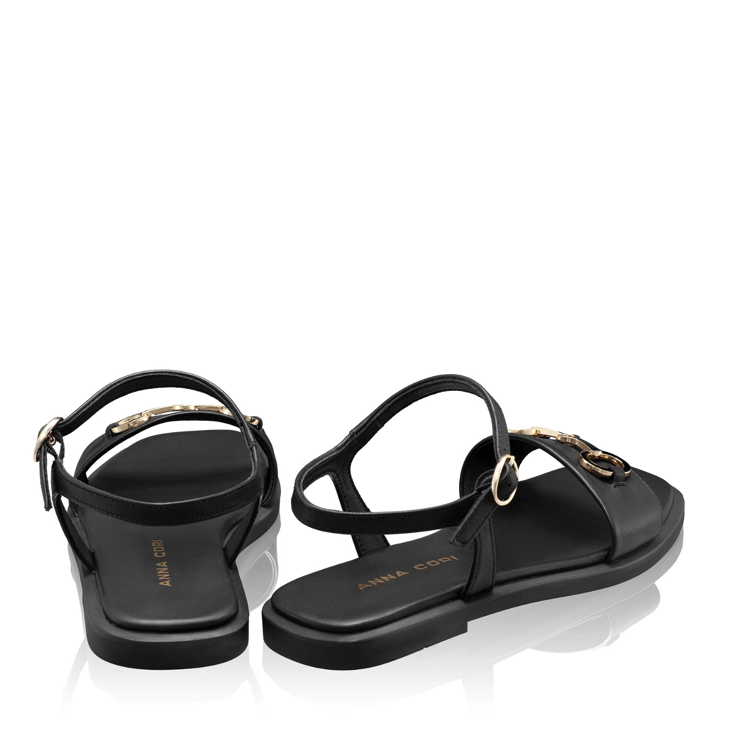 Imagine Sandale Dama 8454 Vitello Negru