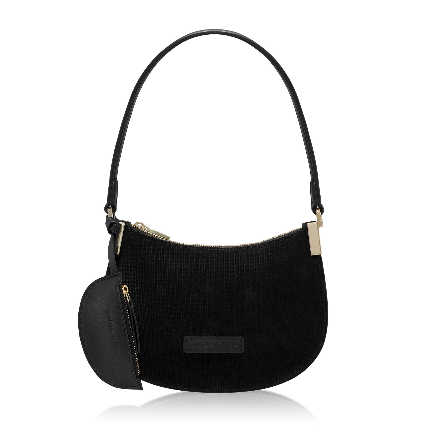 Imagine Geanta dama de umar ELIANA 01 CROSTA REIAT+VIT NEGRU