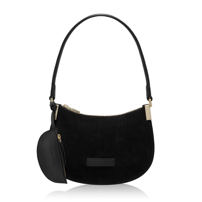 Imagine Geanta dama de umar ELIANA 01 CROSTA REIAT+VIT NEGRU