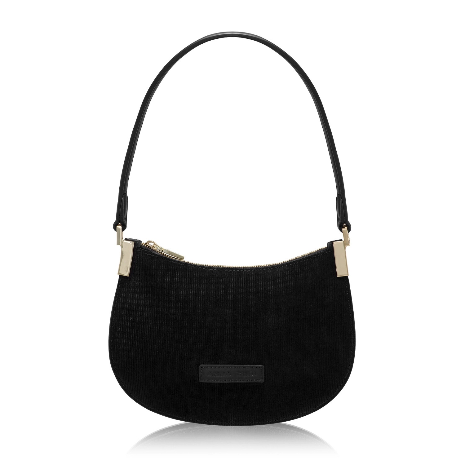 Imagine Geanta dama de umar ELIANA 01 CROSTA REIAT+VIT NEGRU