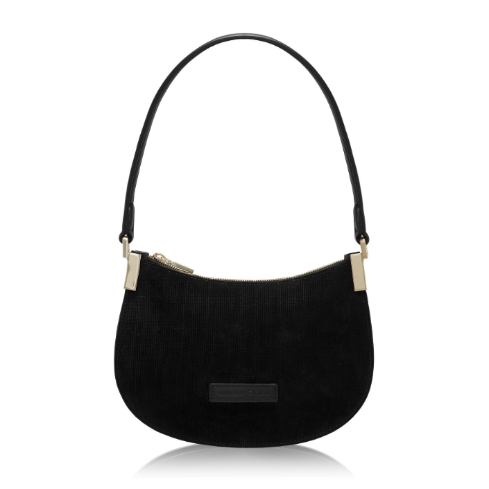 Geanta dama de umar ELIANA 01 CROSTA REIAT+VIT NEGRU