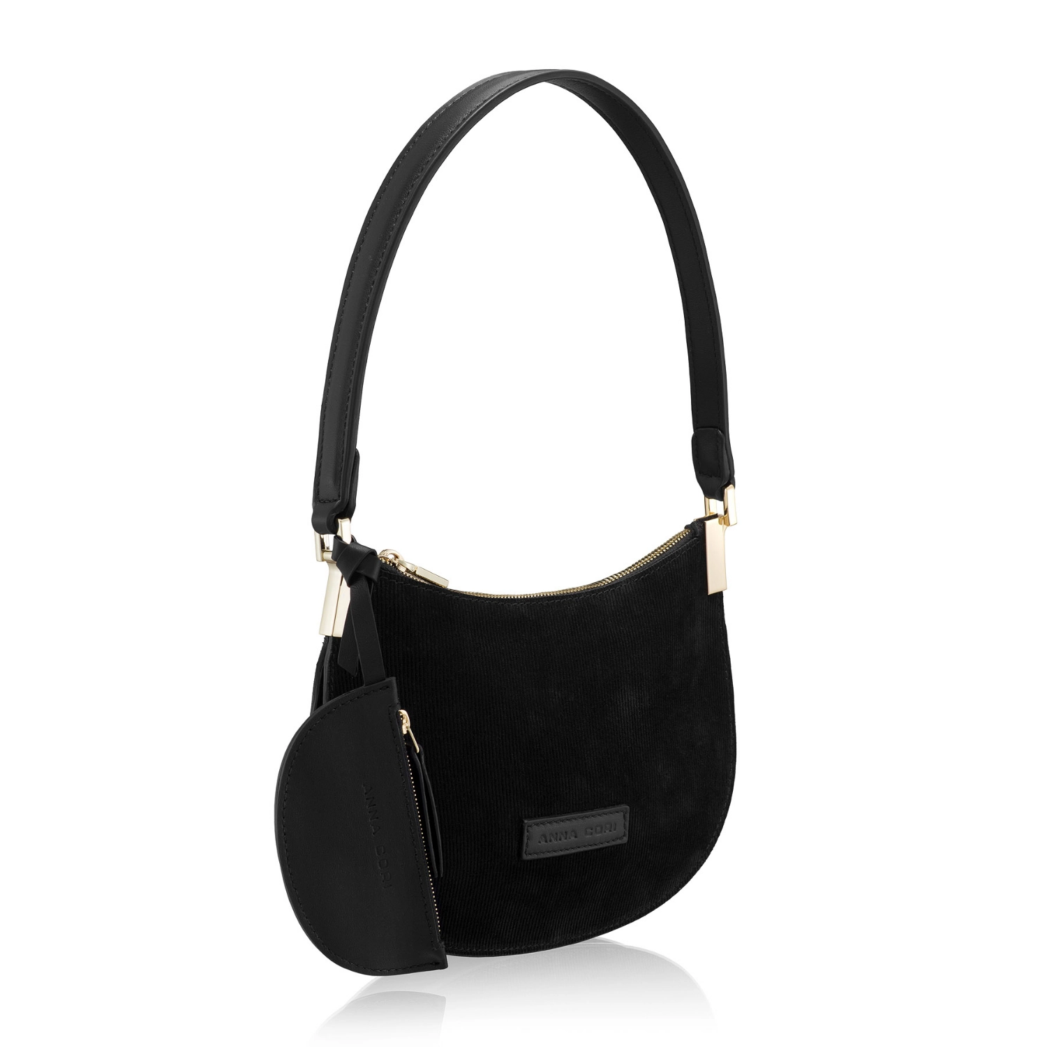 Imagine Geanta dama de umar ELIANA 01 CROSTA REIAT+VIT NEGRU