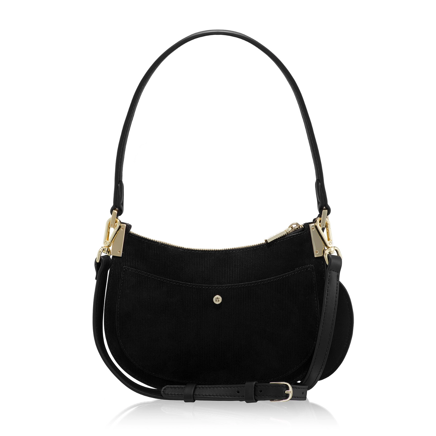 Imagine Geanta dama de umar ELIANA 01 CROSTA REIAT+VIT NEGRU