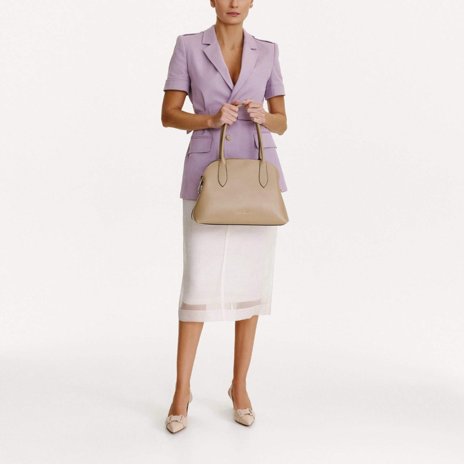 Imagine Geanta dama de Mana FYRA 01 VITELLO BEJ