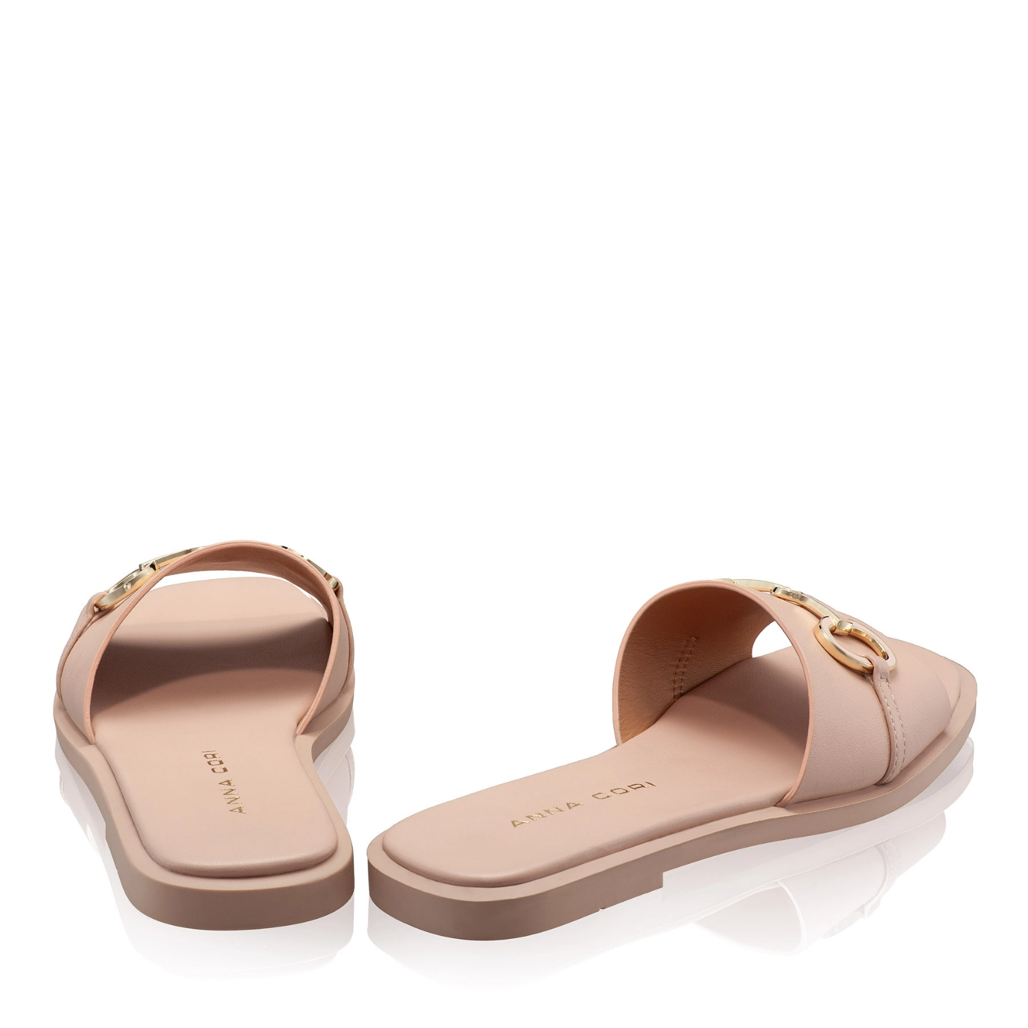 Picture of Women Leather Mules 8332 Vitello Nude