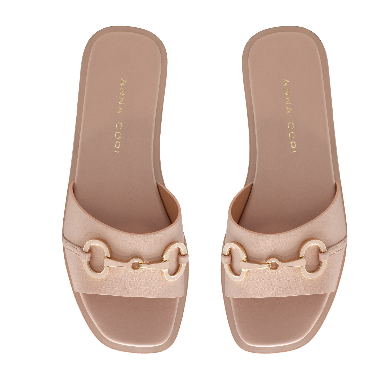 Picture of Women Leather Mules 8332 Vitello Nude