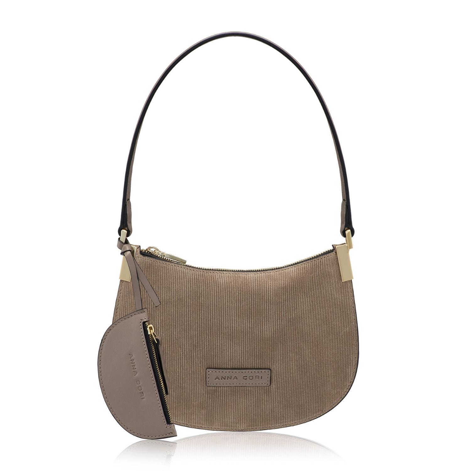 Imagine Geanta dama de umar ELIANA 01 CROSTA REIAT+VIT TAUPE