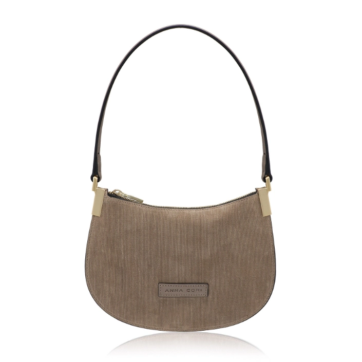 Geanta dama de umar ELIANA 01 CROSTA REIAT+VIT TAUPE