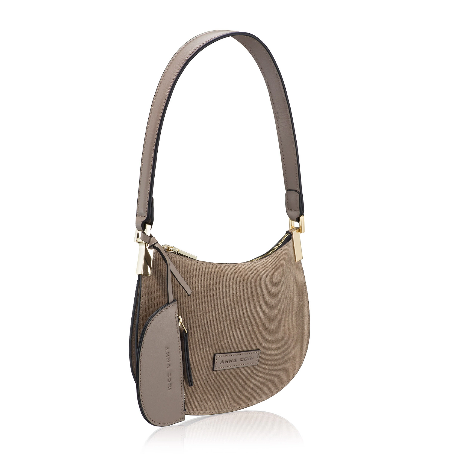 Imagine Geanta dama de umar ELIANA 01 CROSTA REIAT+VIT TAUPE