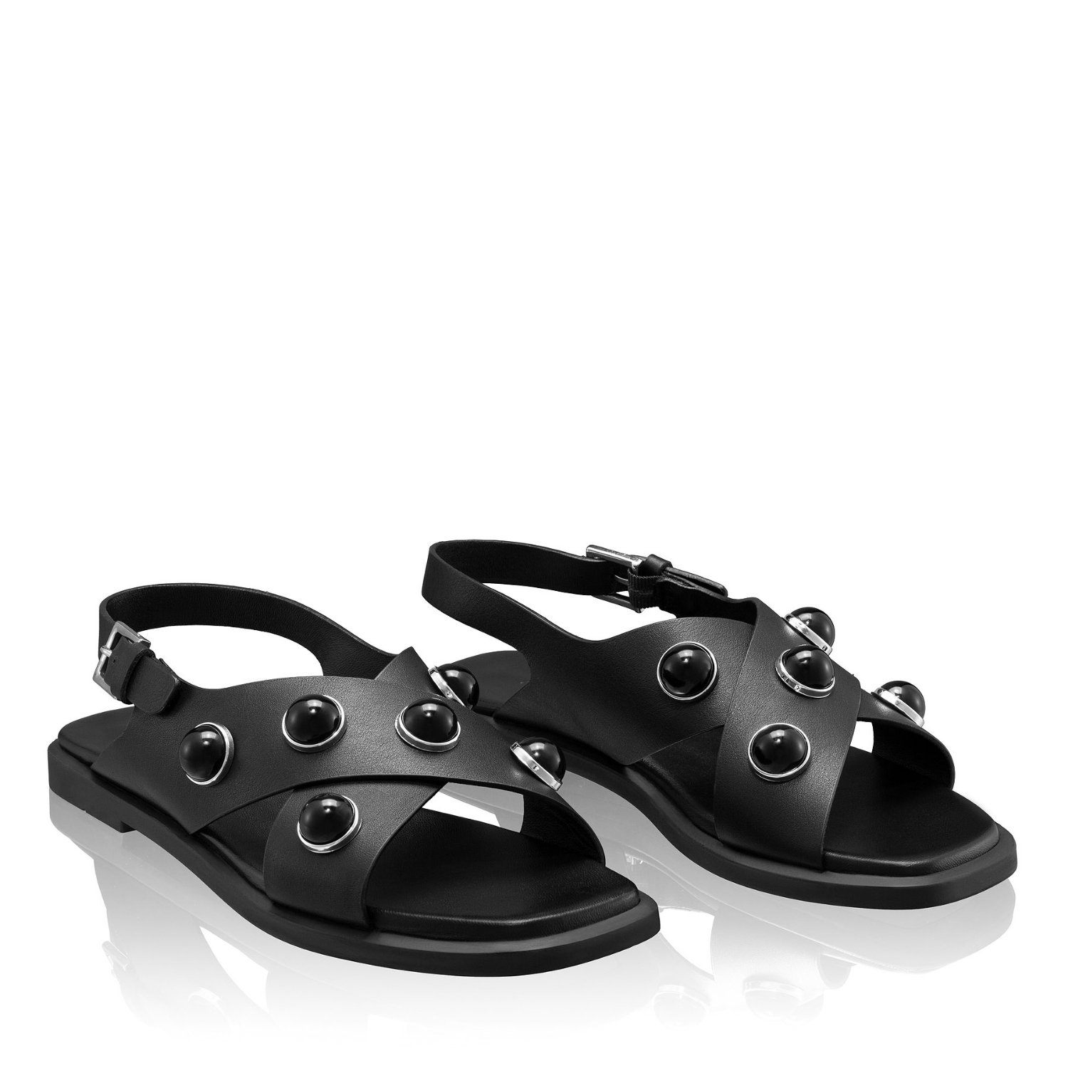 Imagine Sandale Dama 8360 Vitello Negru