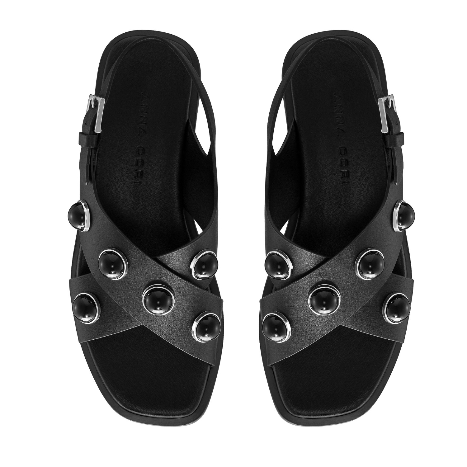 Imagine Sandale Dama 8360 Vitello Negru