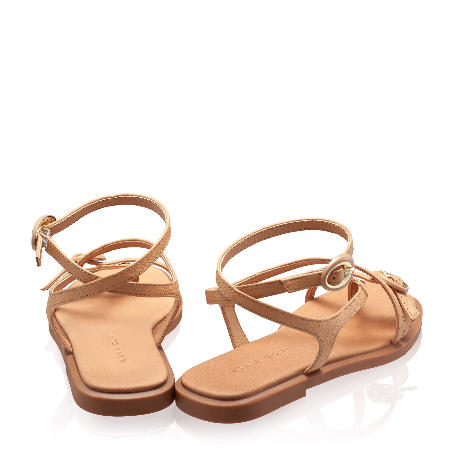 Picture of Women's leather sandals 8379 Bottalato Cappuccino
