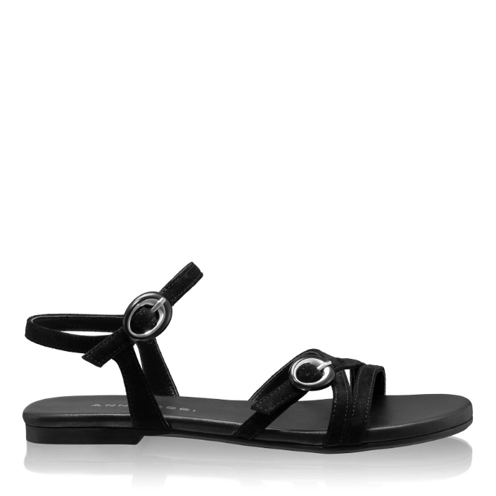 Arată detalii pentru Sandale Dama 8383 Camoscio Negru Imagine Sandale Dama 8383 Camoscio Negru