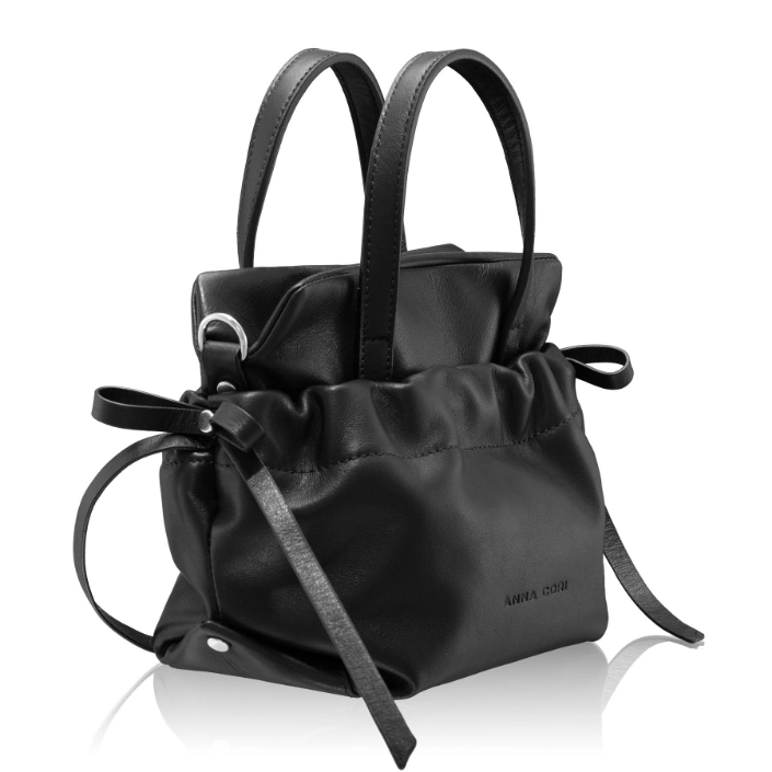 Women shoulder bag IANA 02 VITELLO BLACK