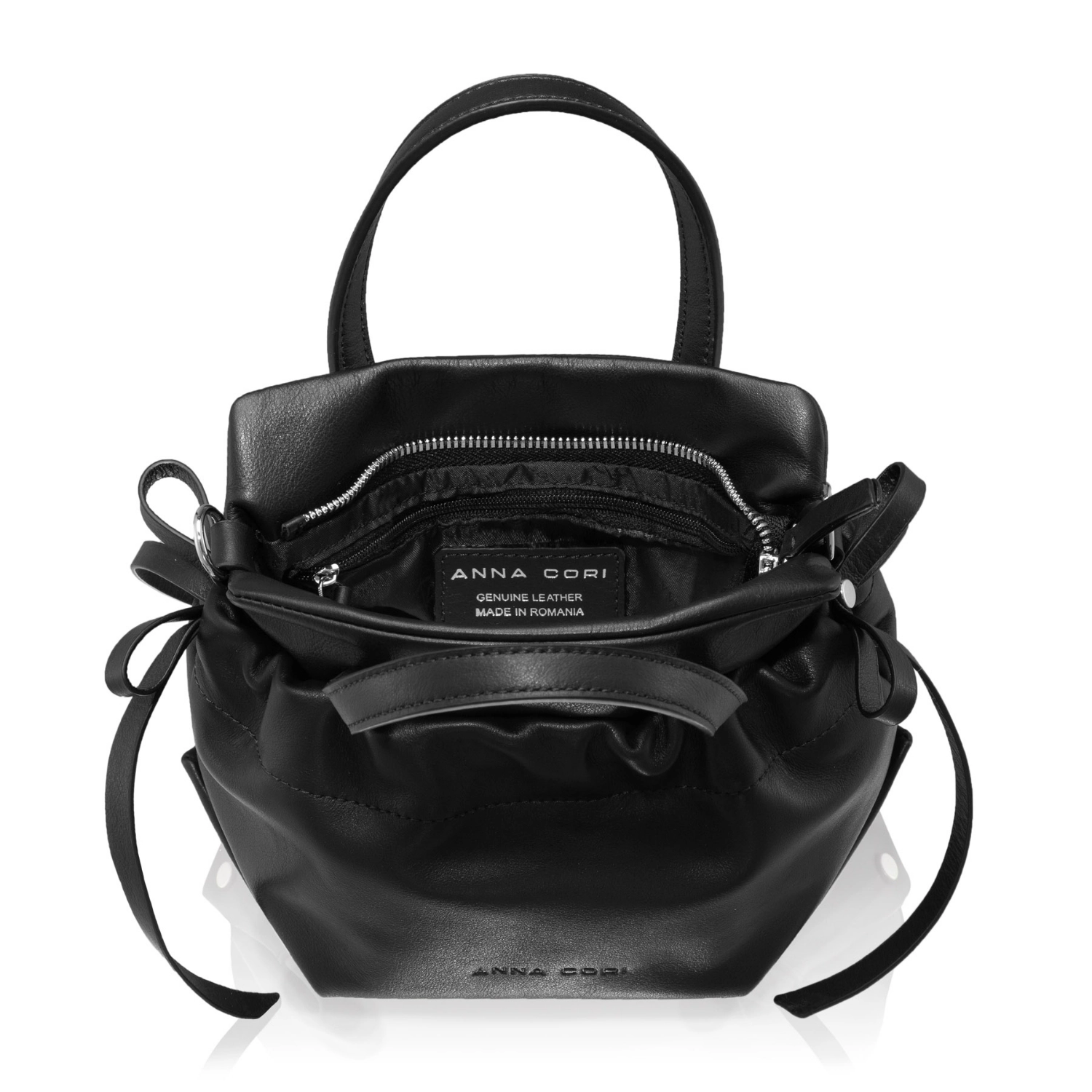 Picture of Women shoulder bag IANA 02 VITELLO BLACK