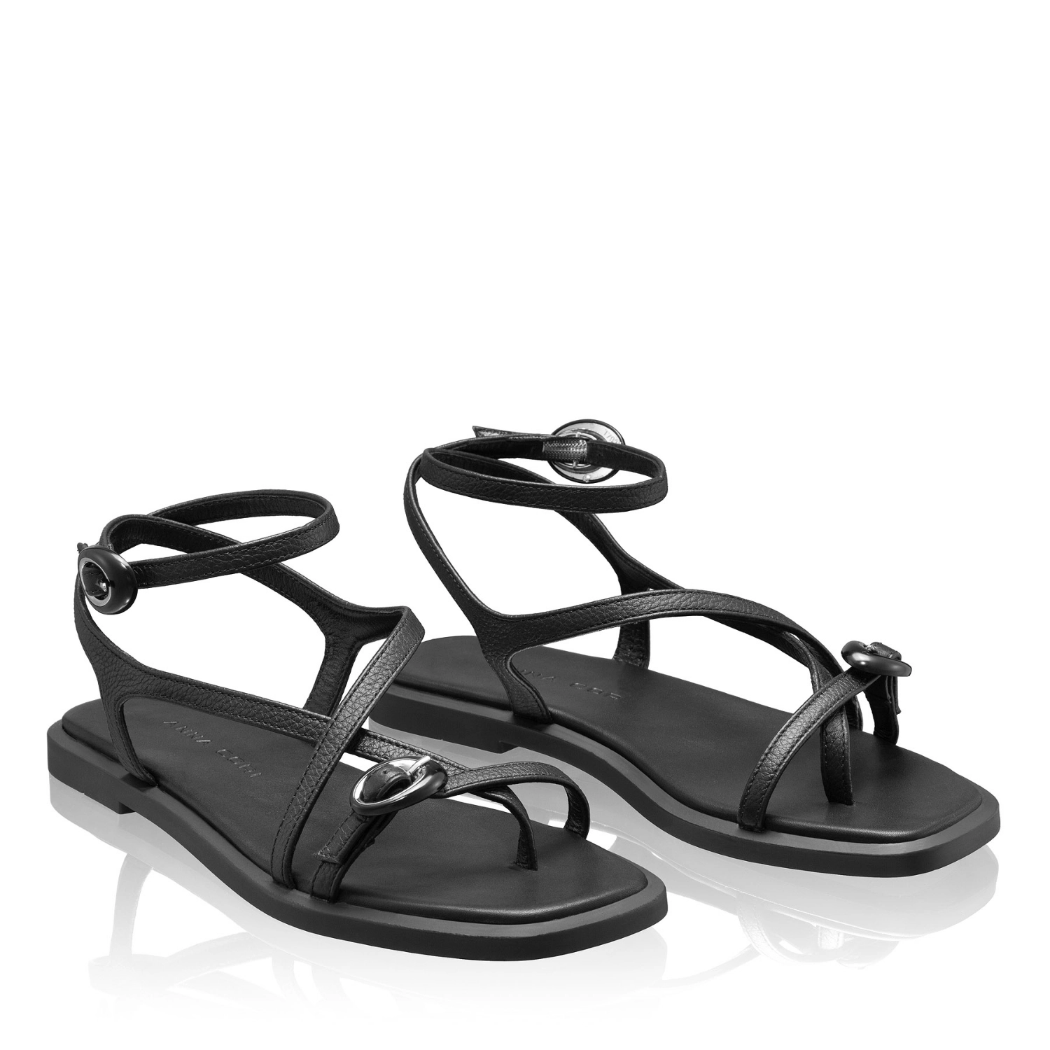 Picture of Women's leather sandals 8379 Bottalato Black