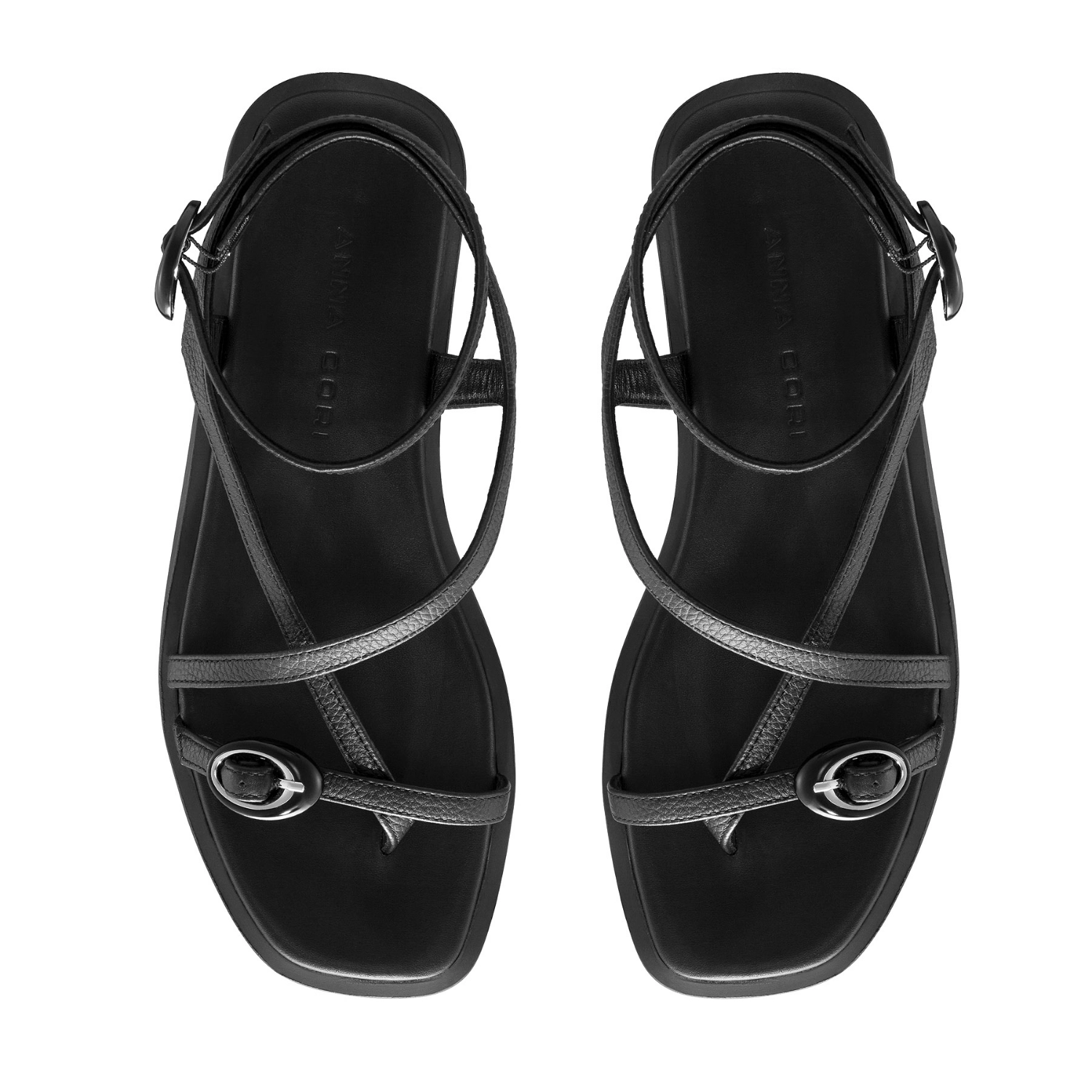 Picture of Women's leather sandals 8379 Bottalato Black