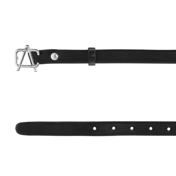 Women Leather Belt 52 VITELLO BLACK