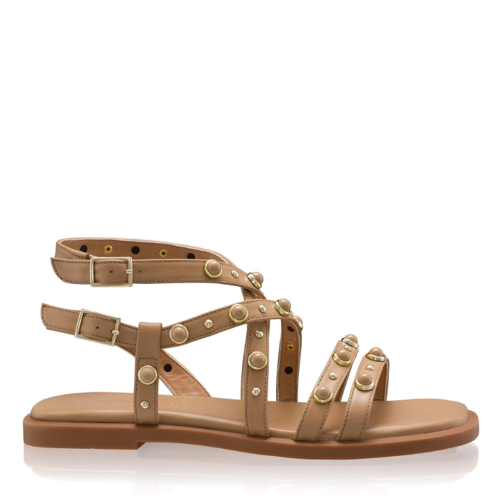 Picture of Women's Leather Sandals 8366 Vitello Cappuccino
