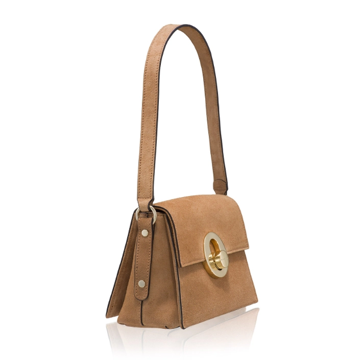 Women's shoulder bag BRIA 01 CROSTA CARAMEL